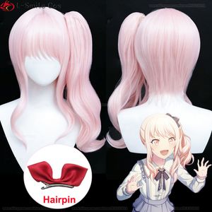 Cosplay Wigs Akiyama Mizuki Cosplay Wig Project Sekai Colorful Stage feat. mzk Pink Curly Heat Resistant Synthetic Hair Amia Wigs Wig Cap 230904