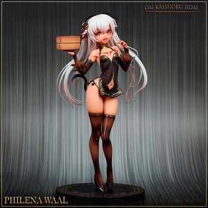 손가락 장난감 취미 일본 Amakuni Dai Kasshoku Jidai Philena Waal PVC 액션 피겨 애니메이션 피겨 모델 장난감 컬렉션 인형 선물