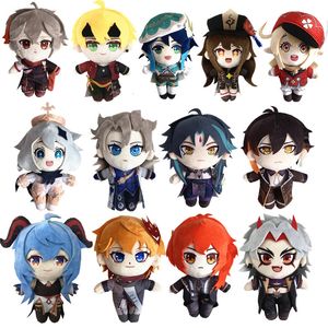 Plush Dolls Genshin Mainan Boneka Mewah Dampak Wanderer Zhong Li Xiao Arataki Itto Kuki Shinobu Hu Tao Tartaglia Lembut Hadiah Anak anak 230905