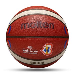 Bolas Bola Basket Cair Kualitas Tinggi Ukuran Resmi 7 Bahan PU Dalam Ruangan Luar Pria Latihan Pertandingan Balonigan O BG3100 230905