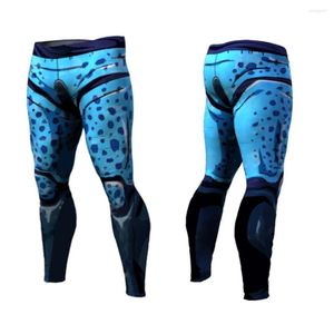 Herrbyxor Kvinnor Yoga Sports träning Fitness Running Trousers Gym Slim Compression Legings Sexiga höfter Hög midja287r