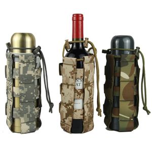 Attrezzatura per l'idratazione Borsa per bottiglia d'acqua tattica Molle da 0,5 L-2,5 L Borsa per borraccia Oxford Custodia per fondina da viaggio per esterni Borsa per bollitore con sistema Molle 230905