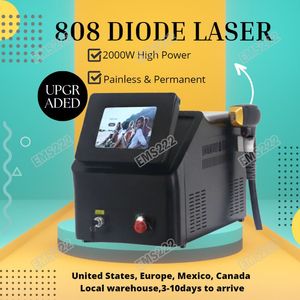 Grande promoção depilação indolor clarear o tom da pele com laser de diodo 808 máquina de remoção de cabelo com 755nm 808nm 1064nm cabeça de resfriamento de comprimento de onda frete grátis