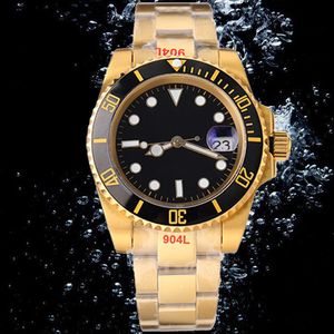 Submarine Mens Watch Watches High Quality Watch for Men Montre 41mm 904L Rostfritt stål Gliding Clasp armbandsur Sapphire Luminous Watertproof med Box 2813