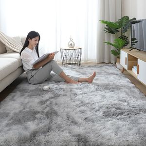 Dywany puszysty duży dywan salonu pluszowy dywan w salonie w sypialni mata podłogowa miękka aksamit dla dzieci dekoracja 230905