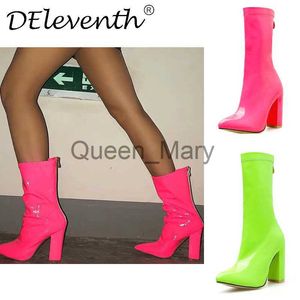 Boots High Heels Baciga Knee High Boots for Women Punk Style Attrum Winter Winter Cunky Platfor