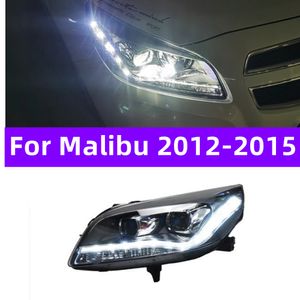 Luz principal do carro para malibu 2012-20 15 led farol do carro drl luzes diurnas feixe alto baixo conjunto de faróis dianteiros