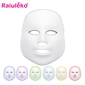 Face Care Devices 7 Colors Led Mask Led Pon Therapy Face Mask Machine Light Whitening Skin Care Anti Acne Removal Mask Beauty Led Mask 230904