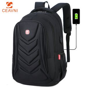 Borse da scuola Zaino per laptop da lavoro da uomo Porta caricatore USB Borsa da viaggio impermeabile 15 Zaini per borsa per computer 230905