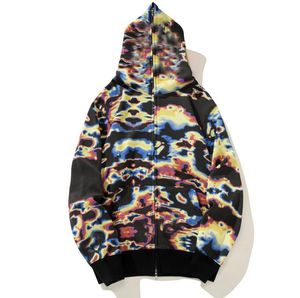 Tasarımcı Erkek Hoodie Tam Zip Hoodies Kadın Kamuflaj Ceket Hoody Hooded Sweatshirt Adam Kadın Sweater Uzun Kollu Teknoloji Polar Hardi