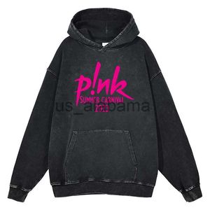 Men's Hoodies Sweatshirts Rock Pink Print Hoodie P! nk SUMMER CARNIVAL 2023 Music Tour Sweatshirt Quality Cotton Winter Fashion Men Women Oversized Tops x0905