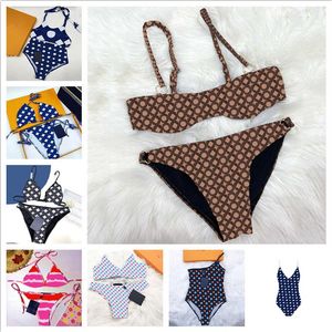 Womens Letter Swimwear Underwear Set Luxury Printed Ladies Bikini Swimsuit Summer Beach Bathing Suit233p