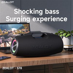 Zealot S78 100W Bluetooth Hoparlör Çıkış Güç Bluetooth Hoparlör Mükemmel Bas Performans HIFI Hoparlör