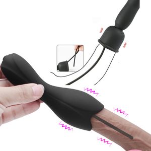 Giocattoli per adulti Uomini Catetere uretrale Vibratori sonori Masturbatore in silicone Dilatatore elettrico dell'uretra Sesso Articoli erotici Horse Eye Stick 230904