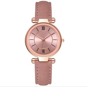 MCYKCY BRAND LEISURE Style moda Women Watch Dobra sprzedaż różowej skórzanej opaski kwarc bateria panie zegarki na rękę na rękę 2856