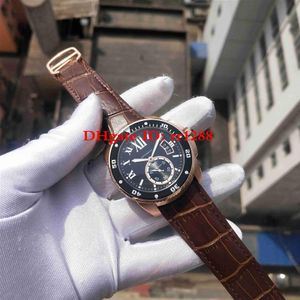 Quality Watch CALIBRE DE series W7100051 watch Rose Gold Case mechanical Automatic Mens Sport Wrist Watches207H