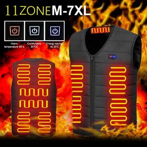 Men's Vests Men Autumn winter Smart Heated Cotton Vest USB Infrared Electric Heating Vest Women Outdoor Flexible Thermal Winter Warm Jacket 230904