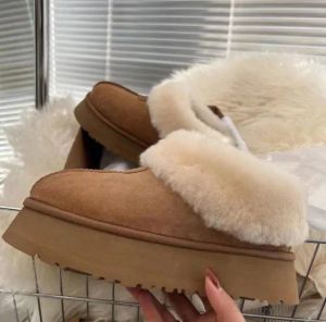 F23 Australia Tatst Snow Boots 디자이너 여성 미니 부츠 플랫폼 발목 따뜻한 모피 부츠 호주 푹신한 퍼즈 뮬 태장 슬리퍼