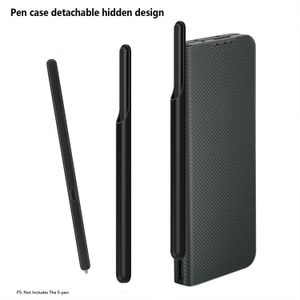 Samsung Galaxy Z For Cüzdan Deri Z Fold 5 4 3 kat3 kat4 kasa kalem yuvası flip kitap koruma kapağı