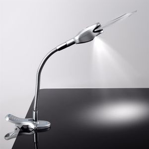 2 5x 90MM 4x 21MM 2 Lampada a LED Lente d'ingrandimento Clip-on Scrivania da tavolo Lente d'ingrandimento Loup Strumenti ottici durevoli Lenti d'ingrandimento2566