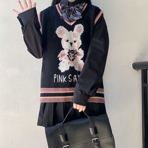 Mulheres suéteres grande promoção traf outono e inverno harajuku coelho malha manga camisola casual oversized feminino impresso solto y2 230904