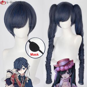 Cosplay Peruki anime czarny kamerdyner Ciel Phantomhive Cosplay Peruka żeńska Ciel Phantomhive Hair Hair Man Kuroshitsuji Peruka Pergi Cap 230904