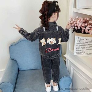 Unten Mantel 2023 Frühling Herbst Kind Setzt Neue Kleidung Für Jugendliche Kinder Kleidung Mädchen Mantel Casual Jacke R230905