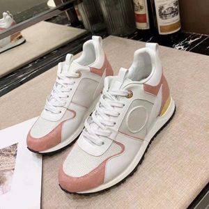 Casual shoes women Designer SHoes Travel leather lace-up sneaker fashion lady Flat Running Trainers Letters woman shoe platform men gym sneakers size 35-45 box