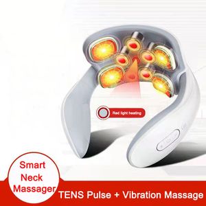 Massaging Neck Pillowws Smart Massager Low Frequency Pulse Cervical Electric Massagers Relaxation Physiotherapy Compress Vibration Massage 230904