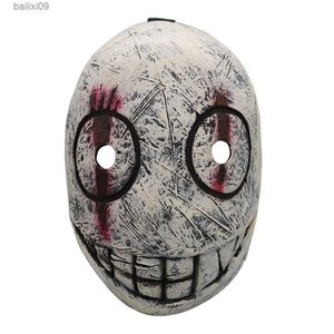 Maski imprezowe Gra Dead by Daylights Cosplay Mask Scary Butcher Half Face Lateks Mask Halloween Costume Akcesoria T230905