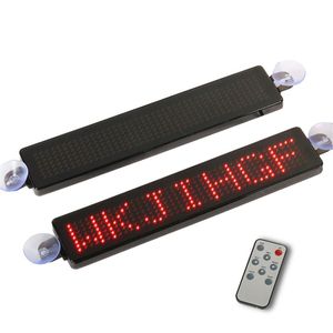 12V Programmerbar bil LED -displayskylt Annonsering Rullande meddelande Fordon Taxi Lysdioder Fönsterskyltar Fjärrkontroll med sugande DIS256A