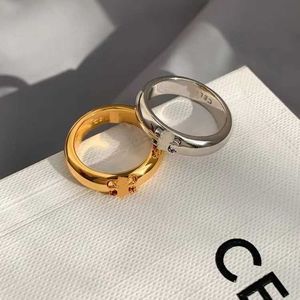 Cel Fashion Ring Round Sterling Silver Simple Luxury Wedding Valentine's Day Gift for Couples Designers Ring 4S0T