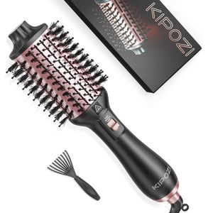 Secadores de cabelo Kipozi Secador Air Brush Blow Crie cachos volumosos 4 em 1 pente reduz frizz eletricidade estática 230904