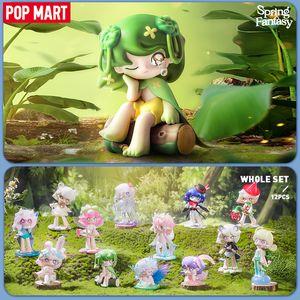 Caixa cega POP MART Azura Primavera Fantasia Série Mistério Caixa 1PC / 12PCS Caixa Cega Figura de Ação Brinquedo Bonito POPMART Estatueta 230904