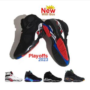 Playoffs 8S Basketball Shoes 2024 Paprika 8 VALENTINES DAY Red AQUA CHROME Mens Outdoor COUNTDOWN PACK With Box Trainers Sports Sneakers 54