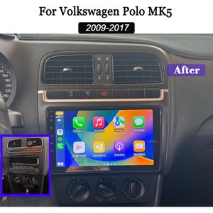 Autoradio för Volkswagen Polo MK5 2009-2017 Android12 Head Unit GPS Navigation 1080p HD Pekskärm Multimedia Player med Apple CarPlay WiFi Bluetooth DSP CAR DVD