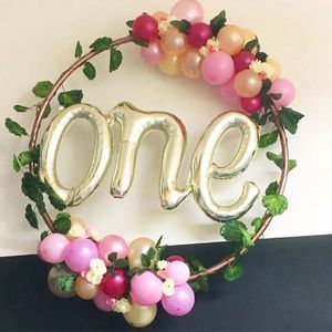 Andra evenemangsfestleveranser 1: a födelsedag Rose Gold Conymened Balloons One Boy Girl Letter Foil Balloon Baby Shower 1st Decoration Air Globos 230905