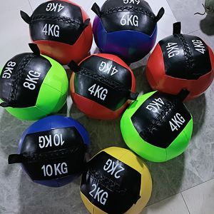 Kulki fitnessowe Medicine Ball Trening Trening Slams Siła siłowy ćwiczenie na siłowni trening może załadować 2 15 kg swobodnie pusty 230904
