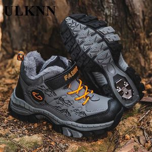 Boots sepatu Katun Anak Anak Sepatu Musim Dingin Anti Selip Plus Beludru Olahraga Sneaker Kaki Tebal Hangat Untuk 230905