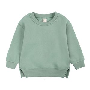 Felpe con cappuccio Felpe 17T Bambino Bambino Felpa Autunno Inverno Ragazzi Ragazze Vestiti Infantile Caldo Velluto Casual Pianura Allentato Pullover Top Outfit 230904