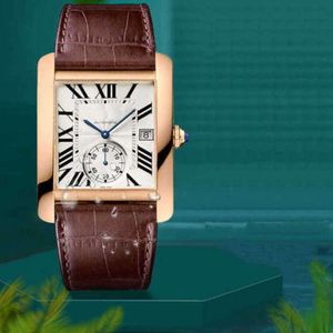 orologio di design da uomo tank orologi automatici quadrante bianco data 7L79 movimento meccanico di alta qualità uhr montre carter luxe con scatola