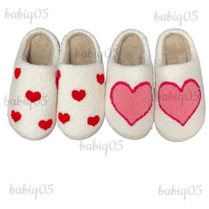 Pantofole 2023 Love Heart Ricamo Camera da letto Accoglienti e calde Pantofole da interno Donna Ragazza Scarpe babiq05