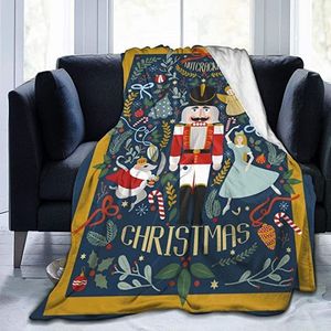 Coperte Coperta schiaccianoci di Natale Albero di Natale Fiocco di neve Stella Coperta da tiro Ultra morbida soffice e leggera Coperte per divano letto Decorazioni per la casa 230904