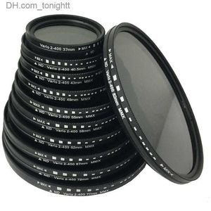 Filtreler Dinamik ND2-400 Filtre 52mm 58mm 62mm 67mm 72mm 77mm ince fader değişken ND lens filtresi ayarlanabilir ND2 ila ND400 Nötr Yoğunluk Q230905