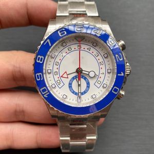 Mens 시계 최고 품질 자동 기계식 시계 44mm 풀 스테인레스 스틸 세라믹 베젤 드라이브 스마트 서클 포인터 Montre De Luxe Wristwatch Aaawatch