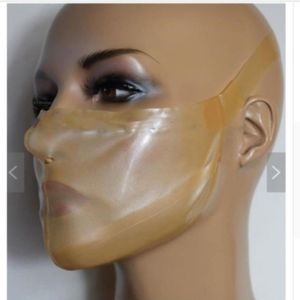 100% máscara de capuz de látex transparente máscara de capuz de halloween máscara de borracha trajes props199k