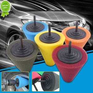 New 80MM Tire Polishing Sponge Car Wheel Used for Electric Drill Burnishing Ball Polishing Cone Set Car Hub Buffing Sponge Polishing