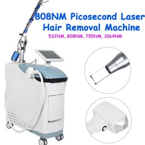 Picosekund lasermaskin ta bort fräknar tatuering avlägsnande diod 808 hårborttagning snabb skönhetsutrustning