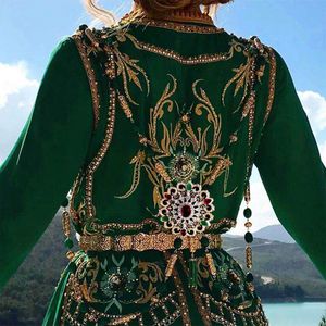 Navel Bell Button Rings Kinel Fashion Boho Gold Color Moroccan Wedding Dress Chest Shoulder Link Chain for Women Caftan Ethnic Back Body Jewelry 230905