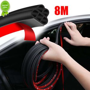 New 8m Car Door Seal Strip Auto Rubber Sealant 5holes B Type Noise Insulation Anti-Dust Soundproofing Car Sealing Strips Accessories